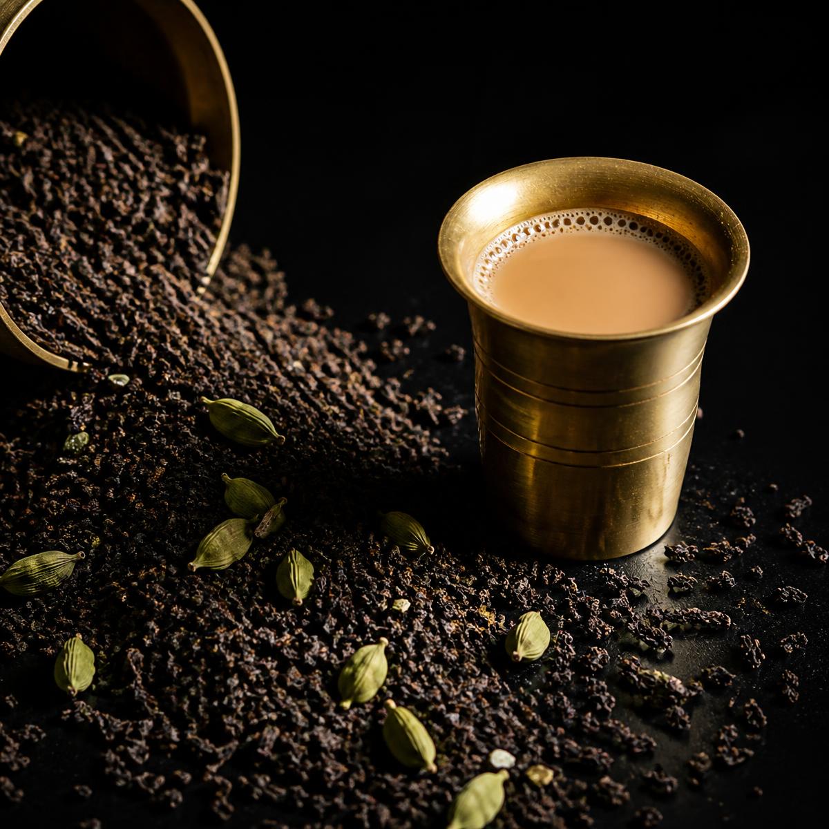 Freshly plucked Assam tea leaves used in Universal Tea blends